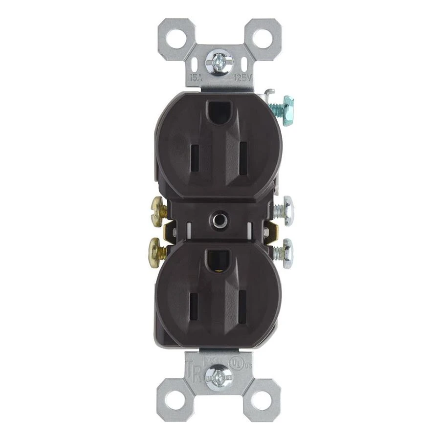 Pass & Seymour 15A Brown Tamper-Resistant Receptacle