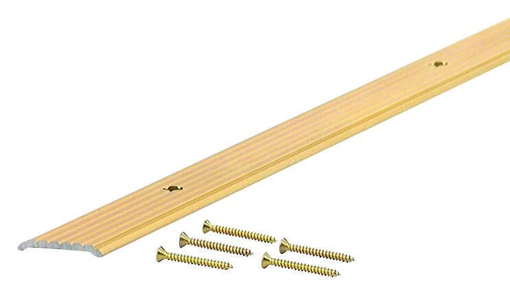 Brass Satin 3/4" X 3 Ft. Aluminum Seam Binder For Flooring