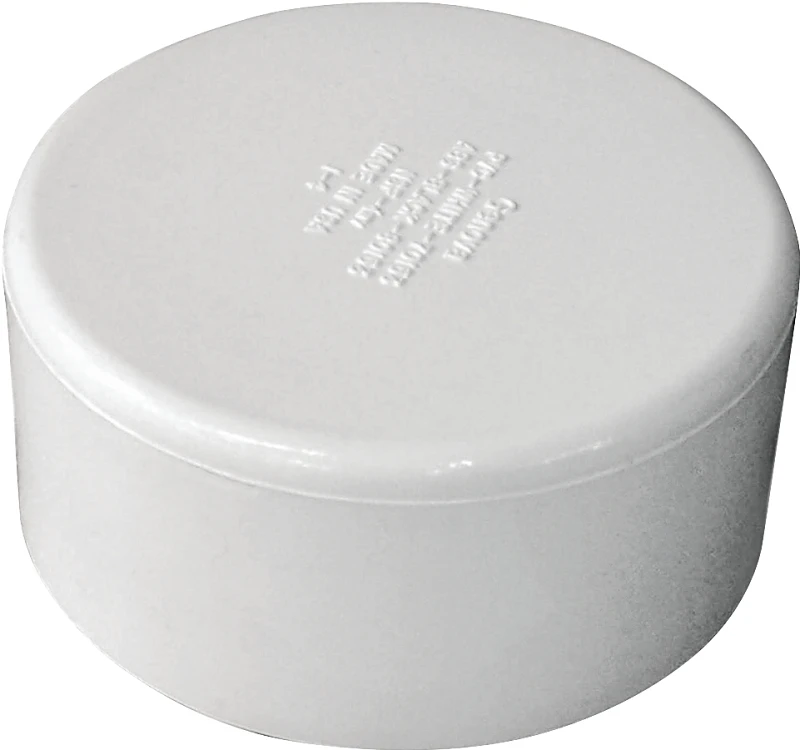 3 Inch Pvc Dwv Hub Cap - Durable White Pipe Fitting