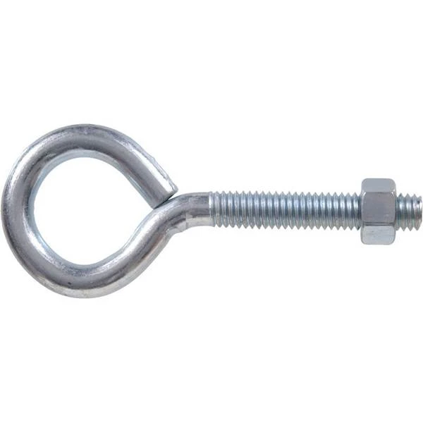 1/4" Zinc Plated Eye Bolt With Hex Nut - Durable And Versatile Fastening Solution