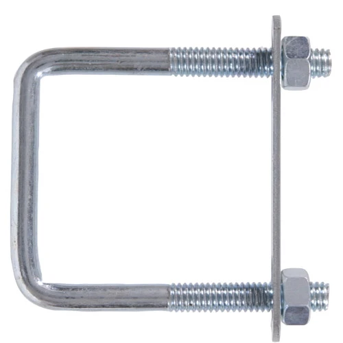 Square U Bolt With Hex Nuts - Durable Steel Construction, Multiple Sizes Available
