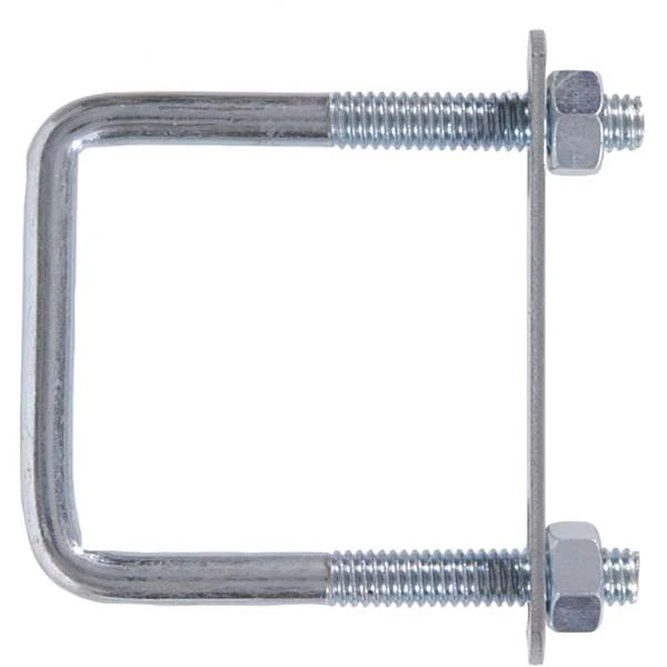 Square U Bolt With Hex Nuts - Durable Steel Construction, Various Sizes Available