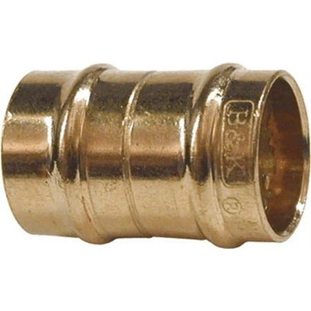 Brass & Tubular Ezc12s 1/2 Inch X 1/2 Inch Copper Coupling