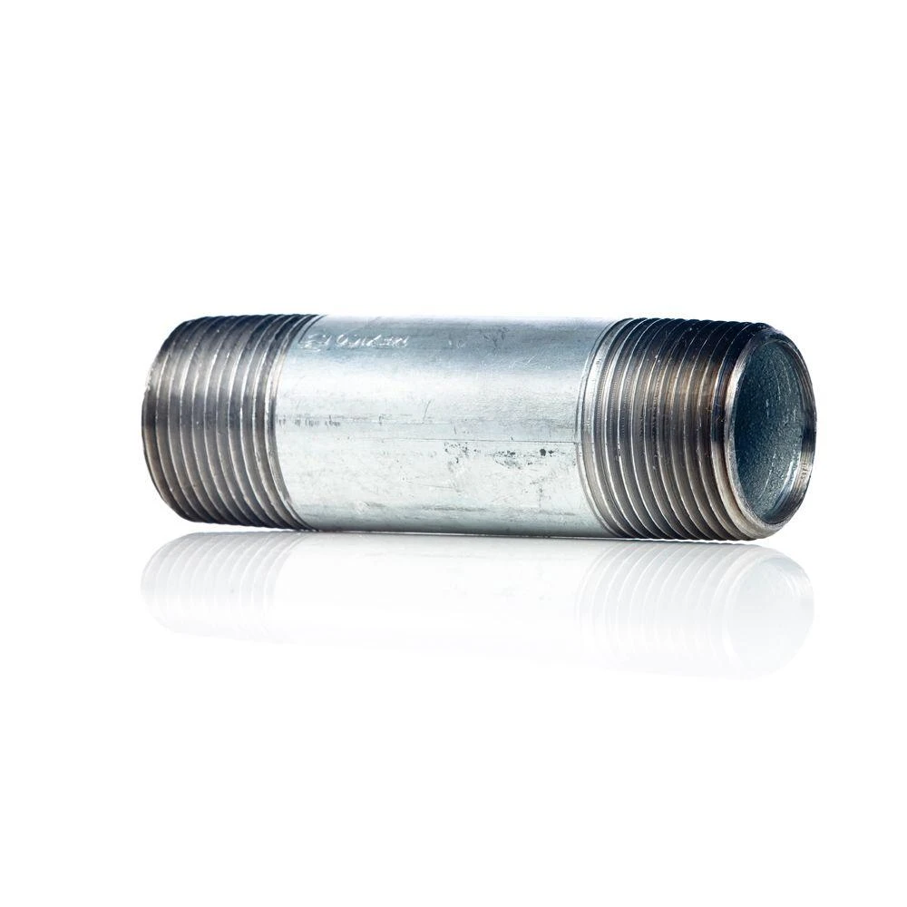 1-1/4 Inch X 4 Inch Galvanized Steel Nipple For Plumbing Applications