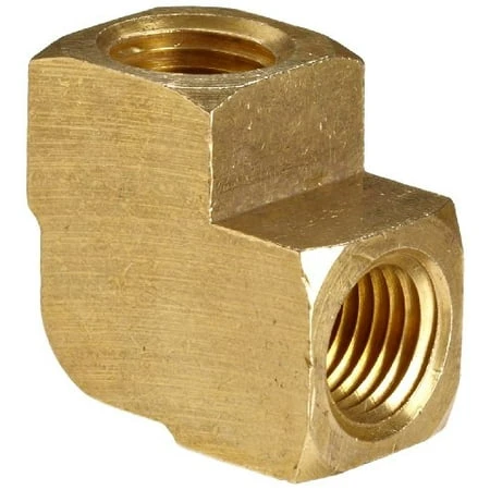 Brass Pipe Fitting 90 Degree Elbow 3/8 Inch X 3/8 Inch Female Pipe