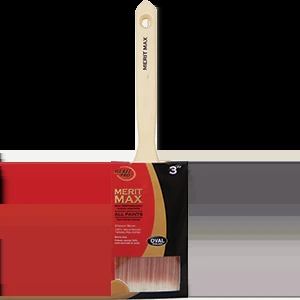 9311 3 Inch Merit Max Straight Cut Oval Advantage Paint Brush With Sash Handle