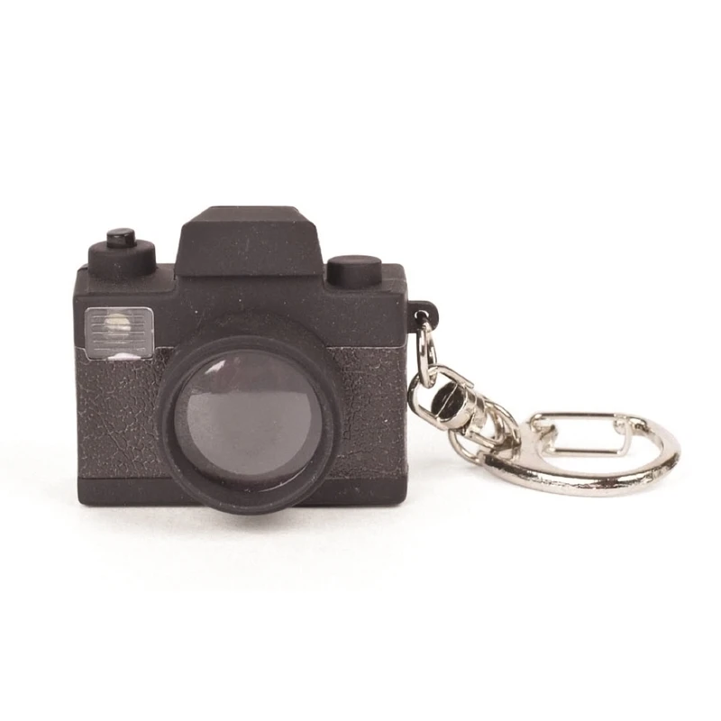 Black Key Chain With Led Light And Camera Sound Effect