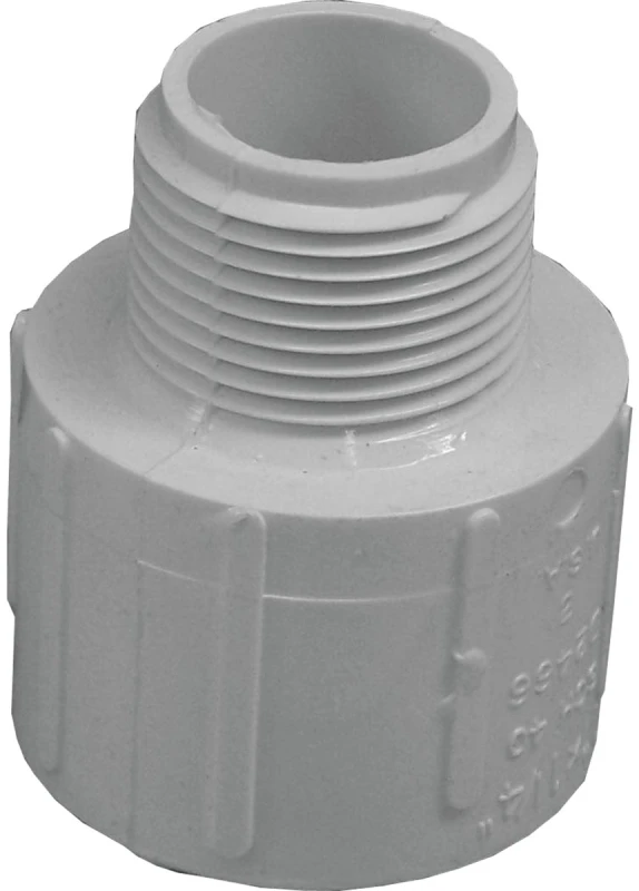 Male Pvc Adapter 1-1/4 Inch X 1 Inch For Plumbing Applications