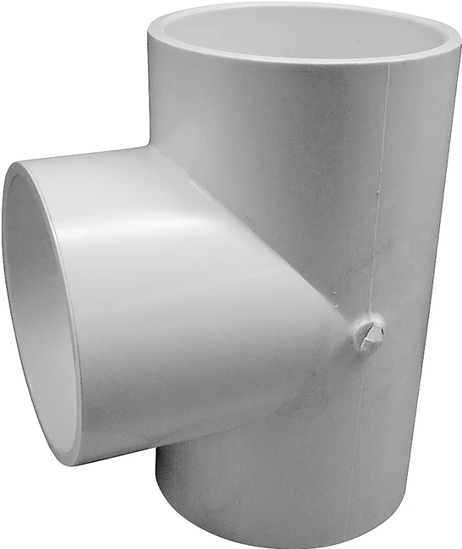 4 Inch Pvc Slip X Slip Tee Fitting For Plumbing Applications