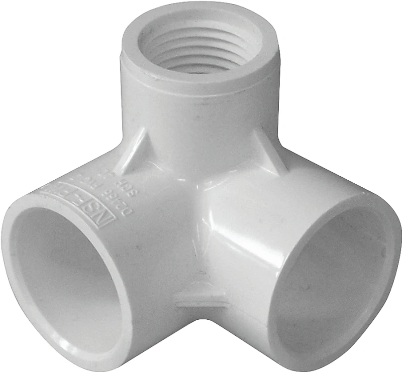 90 Degree Pvc Elbow Fitting 3/4" X 3/4" X 1/2" Fip
