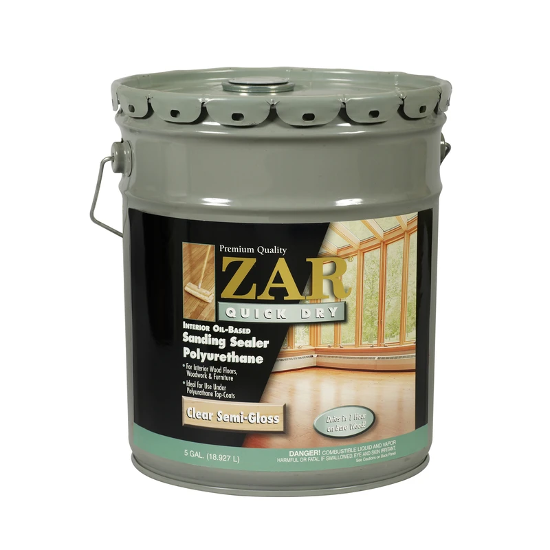 Zar Quick Dry Semi-gloss Clear Oil-based Polyurethane Sanding Sealer 5 Gallon