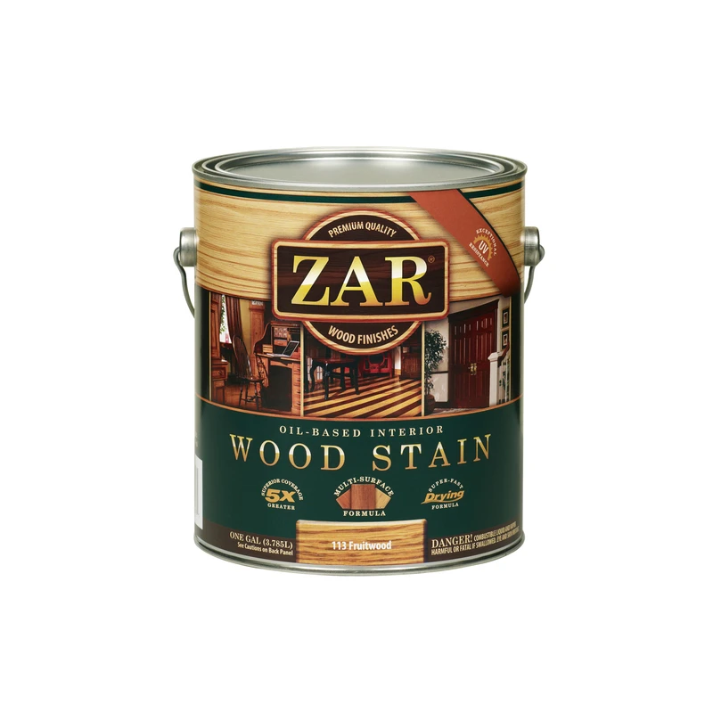 Zar Fruitwood Oil-based Wood Stain 1 Gallon - Rich Color & Durable Finish