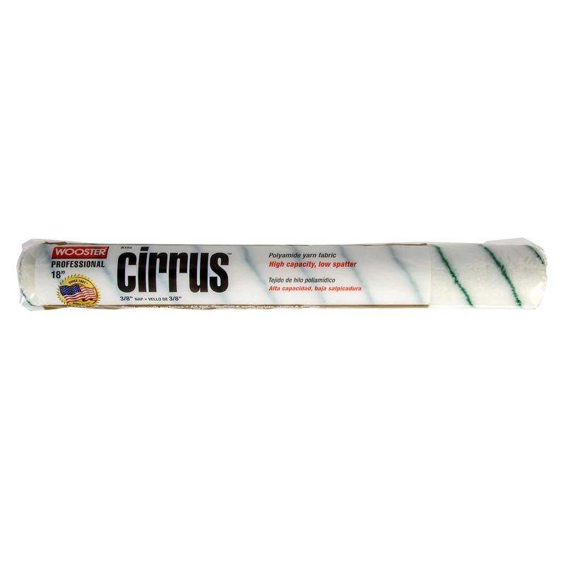 Cirrus Yarn 3/8 In. X 18 In. Regular Paint Roller Cover For Semi-smooth Surfaces