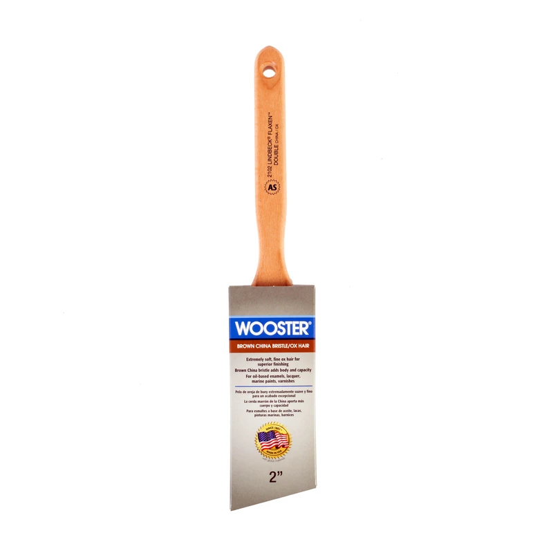 Lindbeck Flaxen 2 Inch Wide Double Angle Paint Brush For Precision Painting