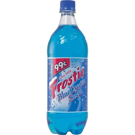 Blue Cream Soda, 32 Fluid Ounces - Refreshing Soft Drink