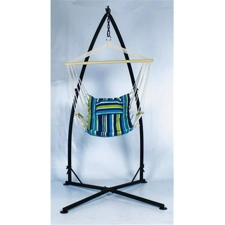 912885 Hammock Chair With Wood Arms - Comfortable Hanging Chair