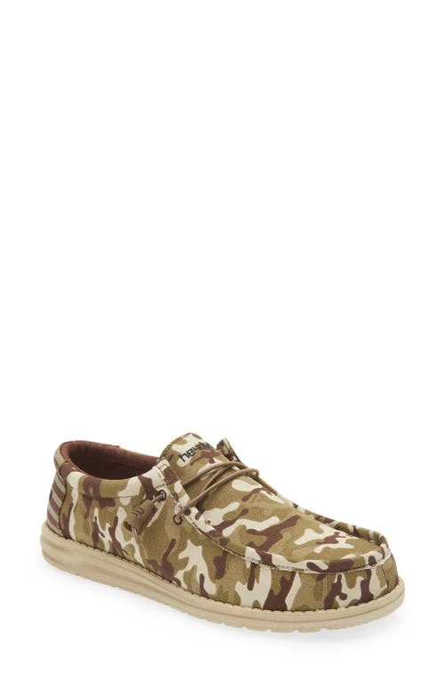 Wally Slip-on Camo Flag Size 10 Comfortable Casual Footwear
