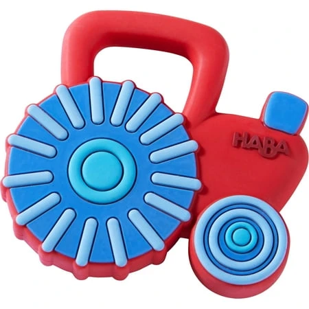 Tractor Silicone Teether For Infants - Safe, Durable, And Colorful Design
