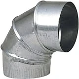 3 Inch Diameter Adjustable Elbow 90 Degree Galvanized Pipe 30 Gauge