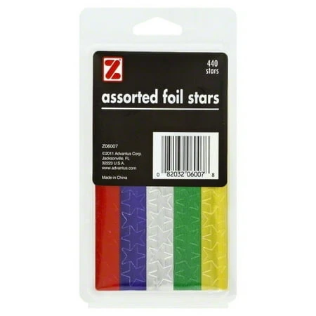 Assorted Foil Stars Decorations - Perfect For Parties And Crafts