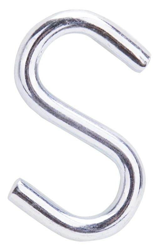 Mintcraft Lr370 1-1/2 In Bright Zinc Large Open S-hook, Pack Of 50