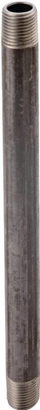 3/8 Inch X 2-1/2 Inch Black Pipe Nipple, Model 3/8x21/2b
