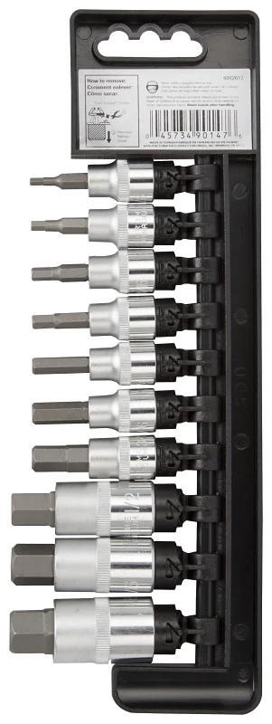 10 Piece 1/2 Inch Drive Hex Socket Set - Ts1010s-p