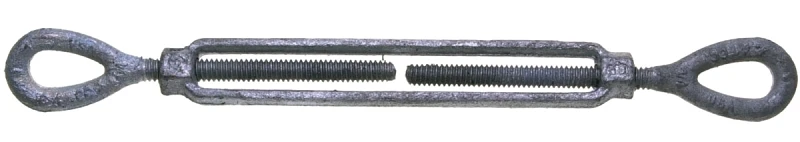 15-3/4x9 Galvanized Eye/eye Turnbuckle, 5200 Lb Capacity, Forged Steel