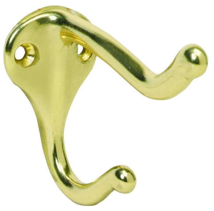 Ives 571a3 3 In. Bright Brass Aluminum Coat/hat Hook 1 Pk