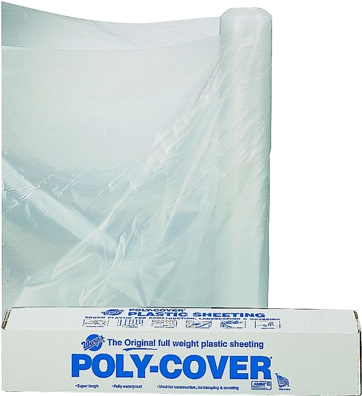 14' X 100' Clear 4 Mil Heavy-duty Plastic Sheeting