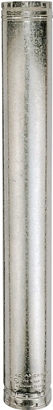 6 Inch X 2 Foot Round Type B Double Wall Gas Vent Pipe - Model 6e24
