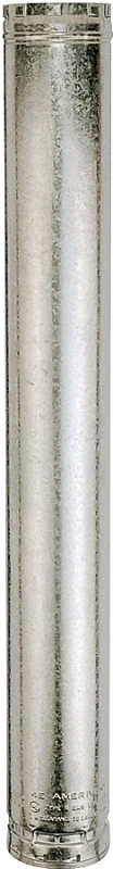 5-1/2 In. W X 5 Ft. L Double Wall Round Type B Gas Vent Pipe