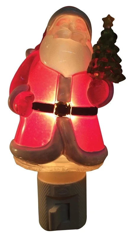 Santa With Tree Night Light Model 19339