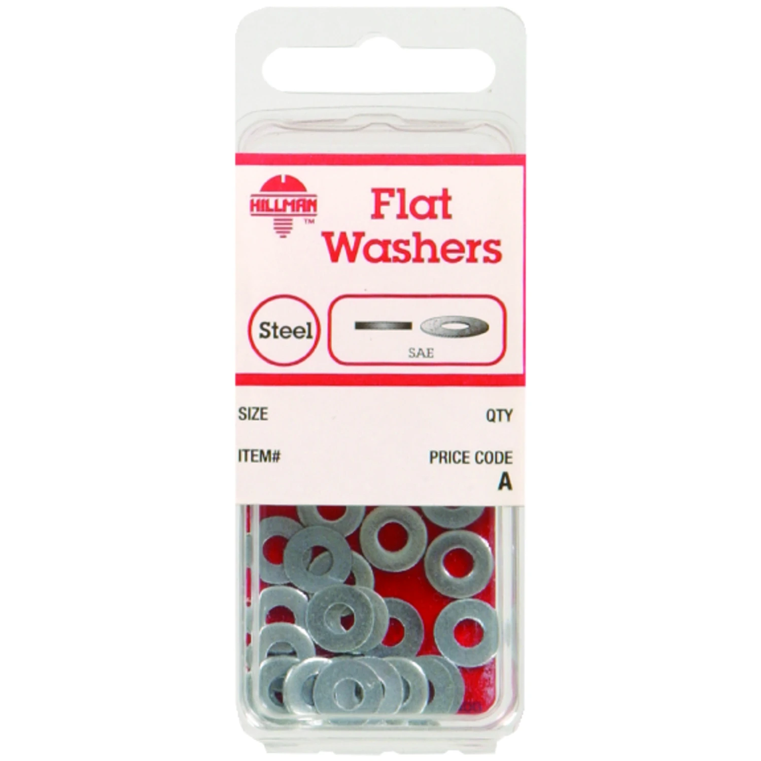 Flat Washers, #6, Zinc-Plated Steel, 30-Pk.