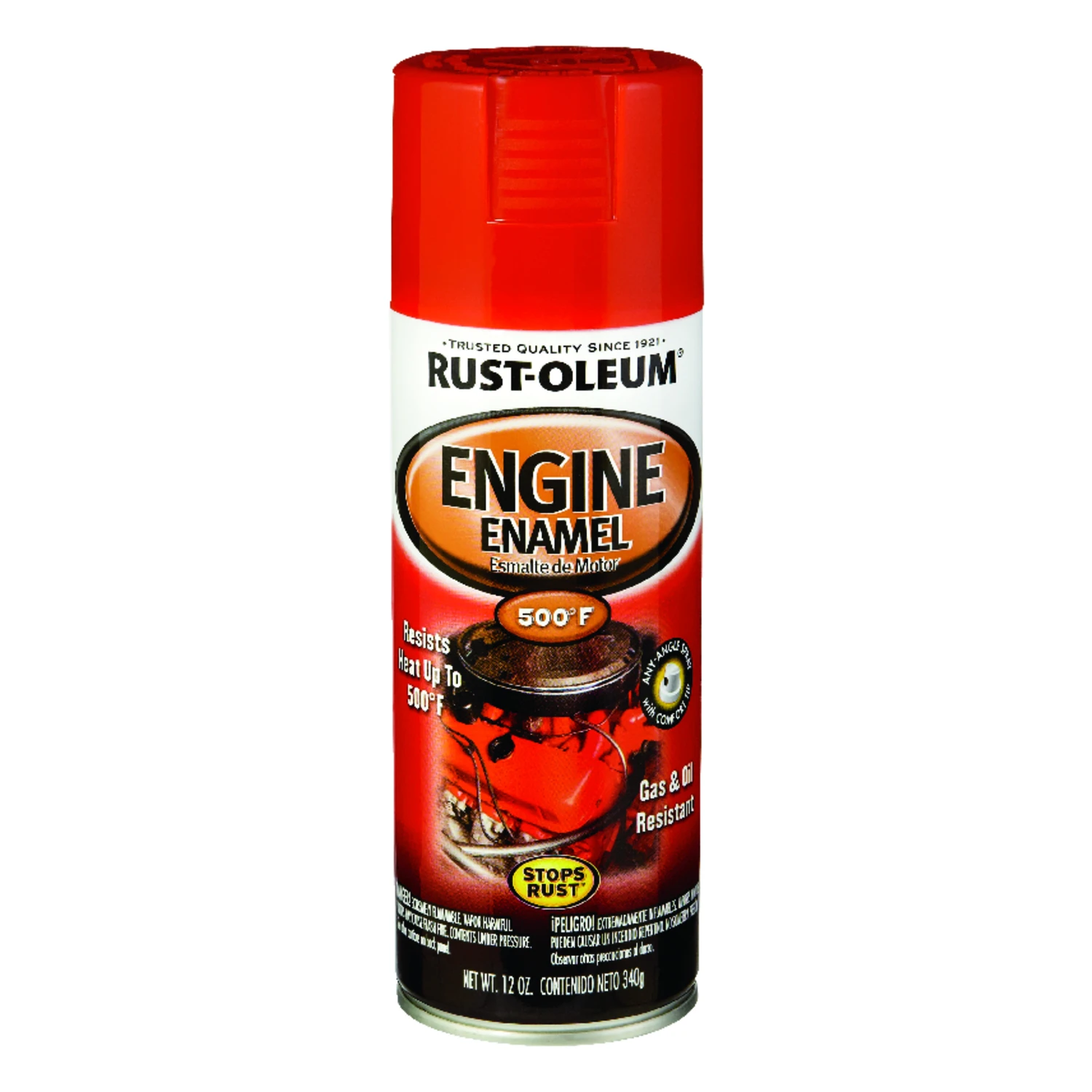 Engine Spray Enamel, Chevy Orange, 12-oz.