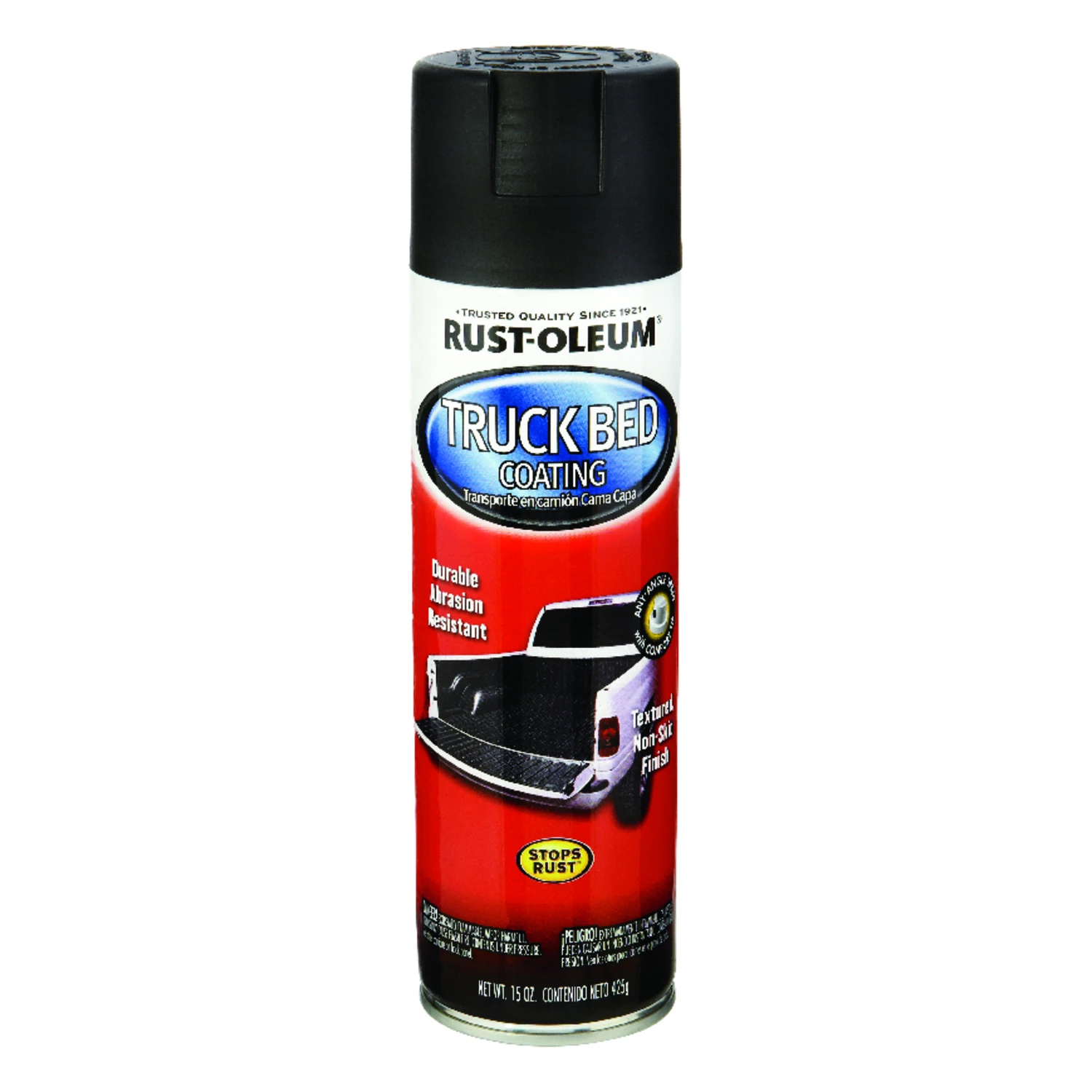 Rust-Oleum 248914 Truck Bed Spray Coating, Black, 15 Oz