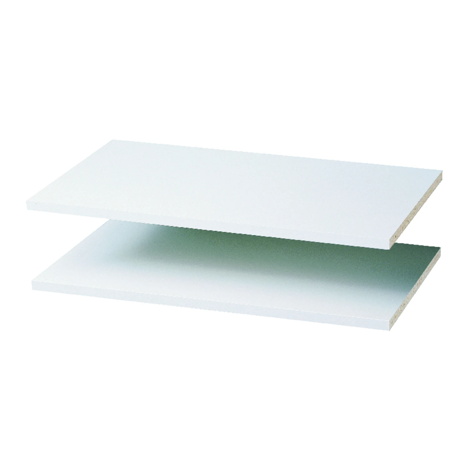 2 Ft. W X 14 In. D White Laminated Closet Shelf, 2 Pk, Model Rs1423