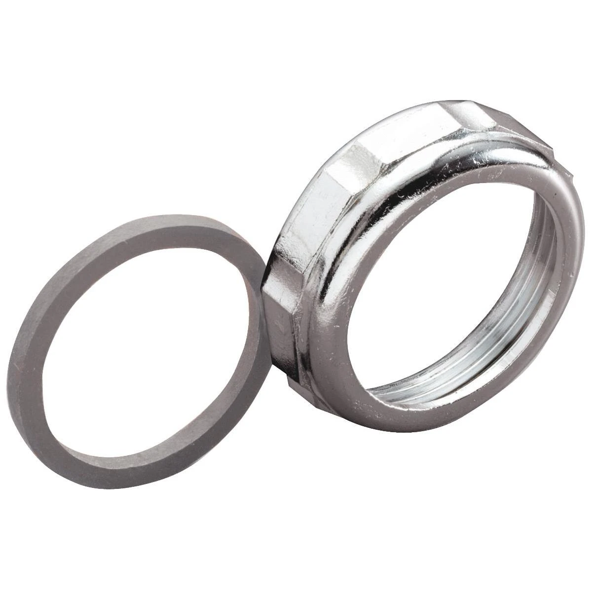 1.5-inch O.d. Slip Joint Nut And Washer Set - Chrome Plated Die-cast