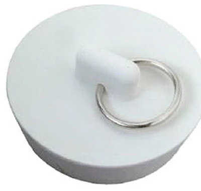 Rubber Sink Stopper With Metal Ring For 1.125 To 1.25-inch Drains