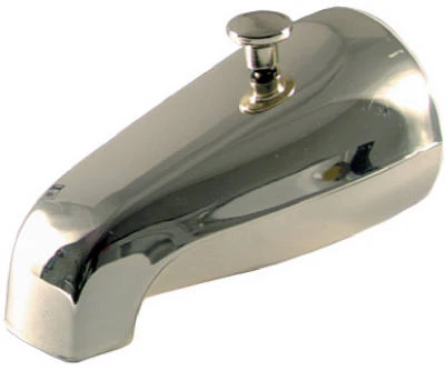 Chrome Bathtub Diverter Spout With 3/4" Female Pipe Inlet
