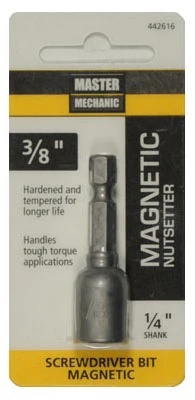 Magnetic Nut Driver, 3/8-inch X 1-7/8-inch For Fasteners