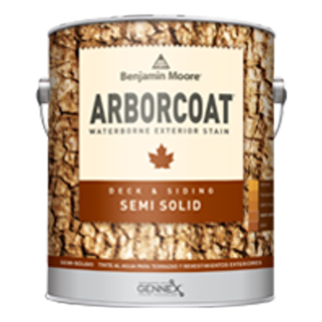 Arborcoat Semi-solid Flat Exterior Stain - White 1 Gallon