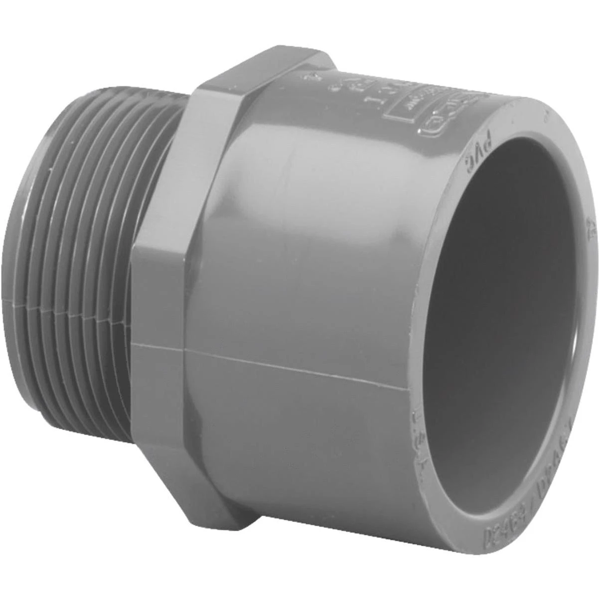 1-1/4 In. Pvc Schedule 80 Male Adapter For Plumbing Applications