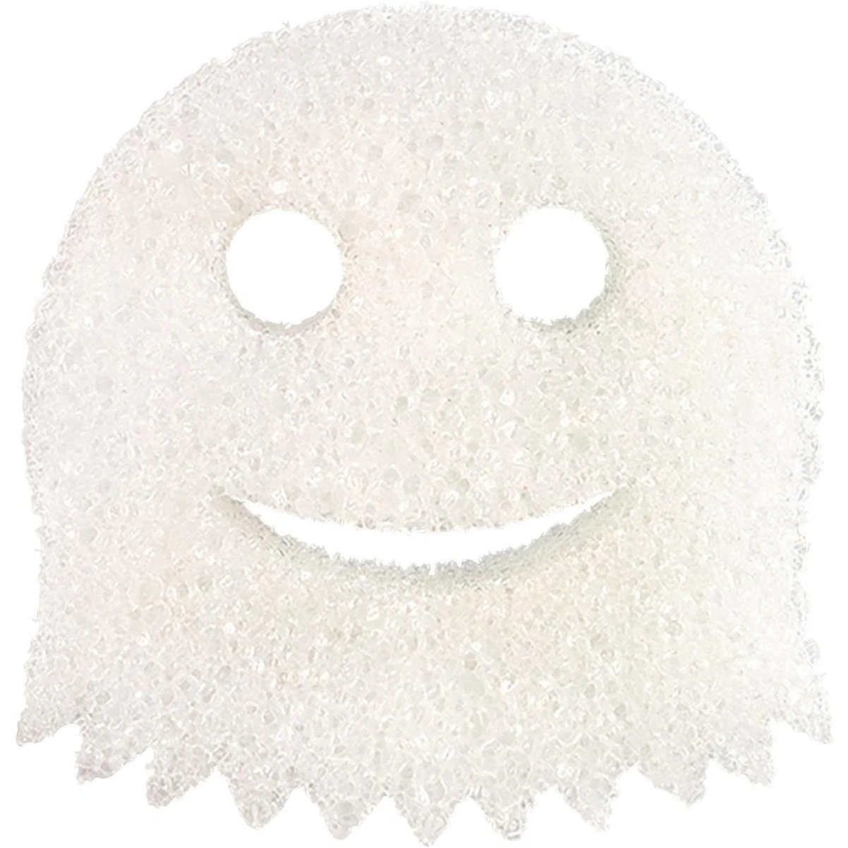 White Ghost Scrubber - 6 Pack Of Halloween Shapes