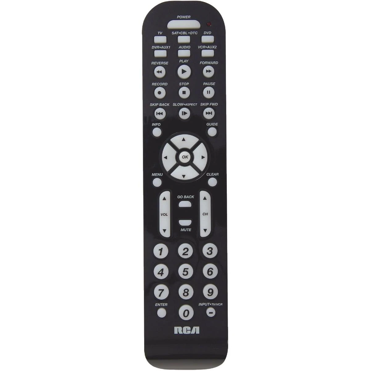 6 Device Universal Remote Control With Dvr Functionality And Contemporary Design