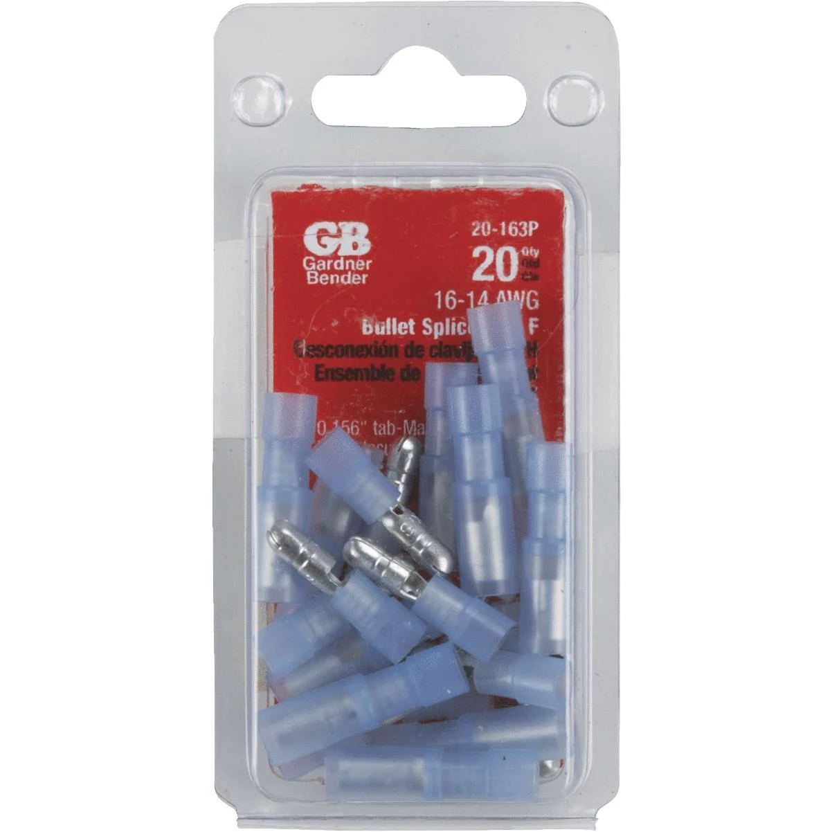 6pk Fully-insulated Male/female Bullet Snap Plug Connectors, 16-14 Awg, 600v