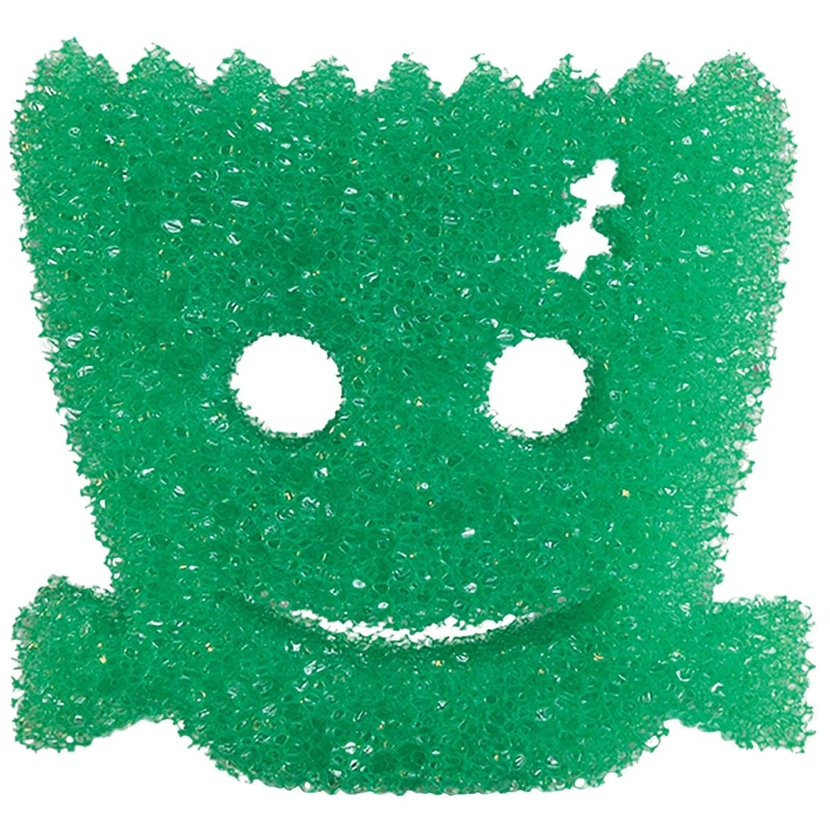 Green Monster Scrubber - 6 Pack Of Halloween Shapes