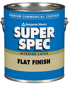 Superspec Flat White Latex Interior Wall Paint - 275 Gallon