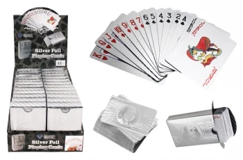 SILVER FOIL PLAYING CARDS