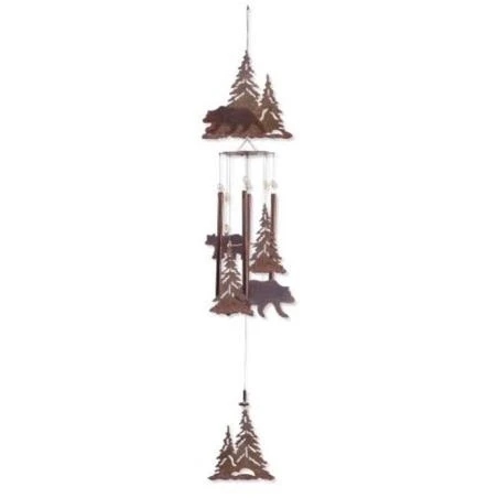 Wilderness Wonders Mountain Bear Wind Chime, 36 Inch